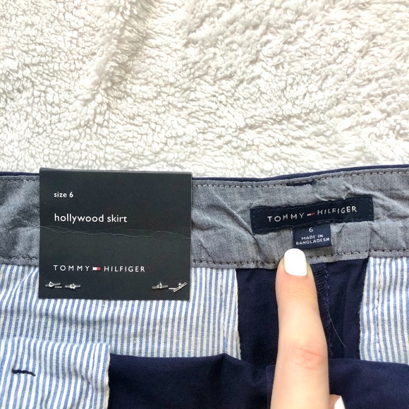 NWT Tommy Hilfiger Navy Hollywood Skirt - Size 6 - Picture 6 of 8